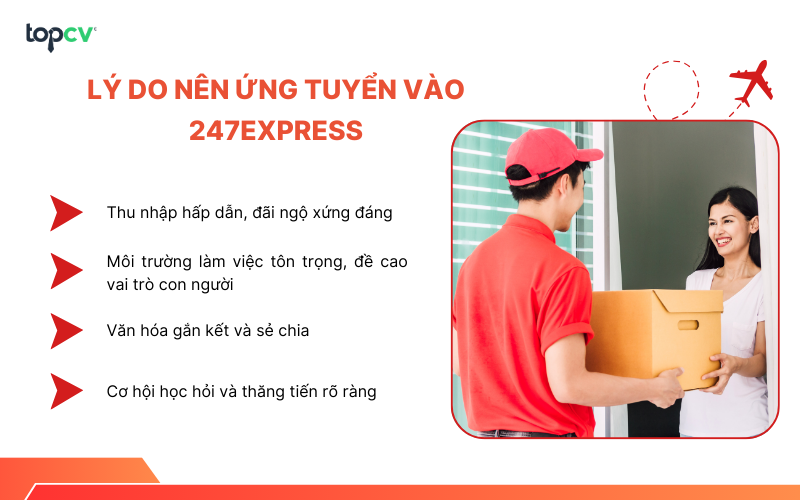 Lý do nên ứng tuyển vào 247Express
