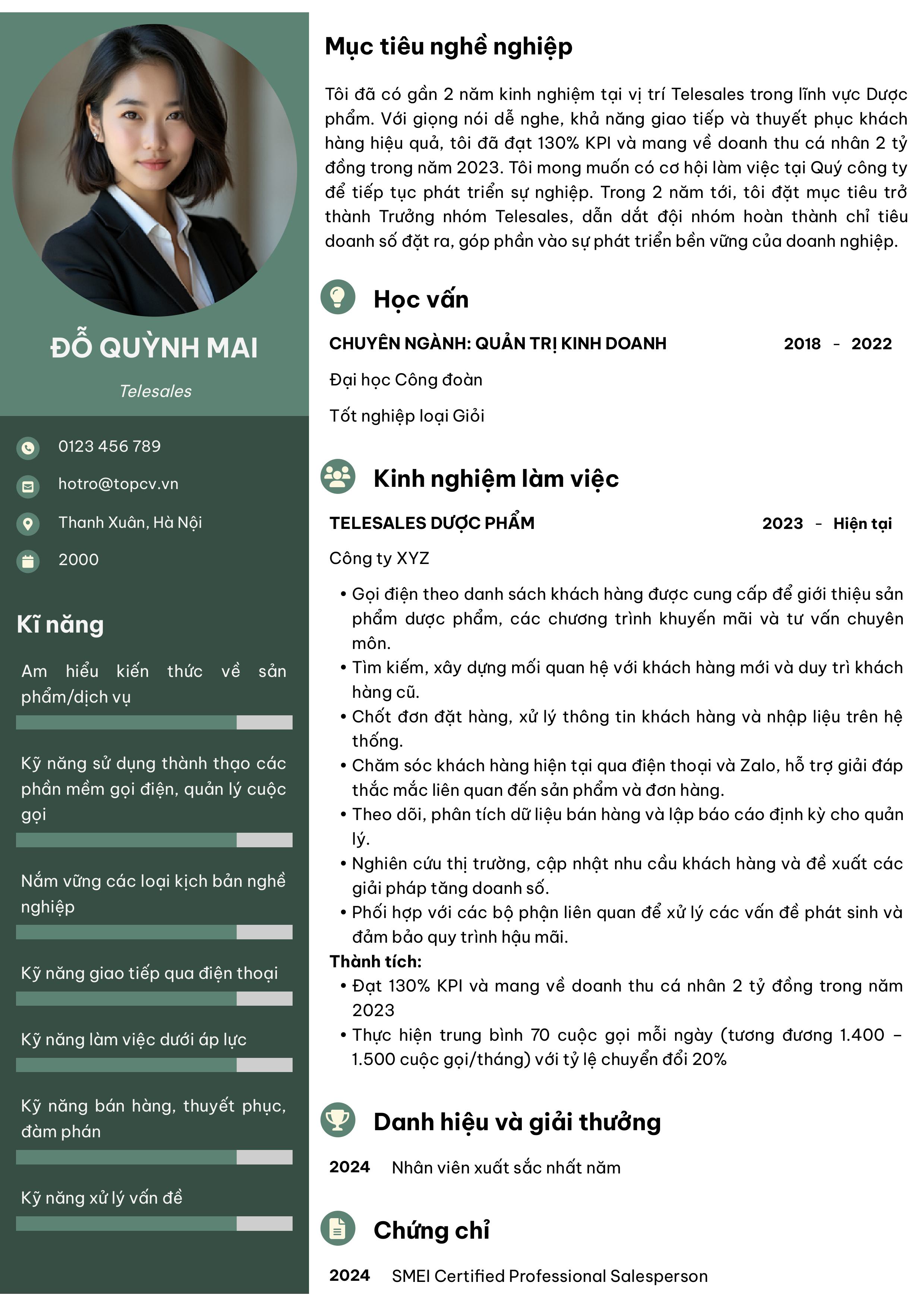 CV Telesales