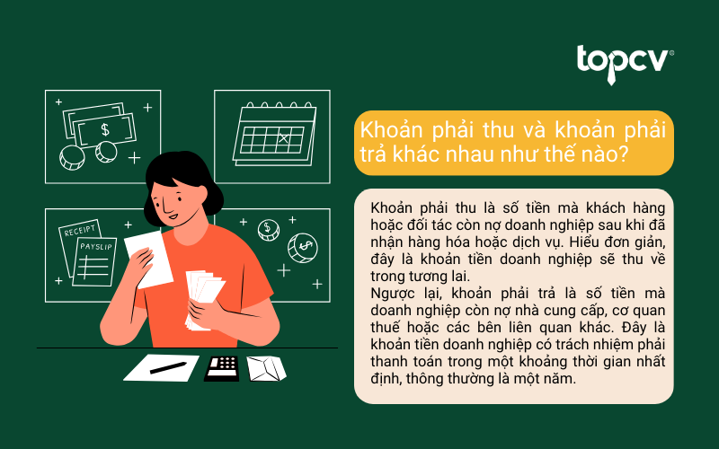 Câu hỏi phỏng vấn TSS Kế toán về khoản phải thu và khoản phải trả