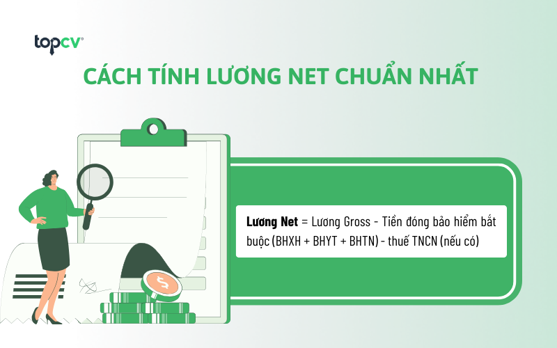 Cách tính lương net