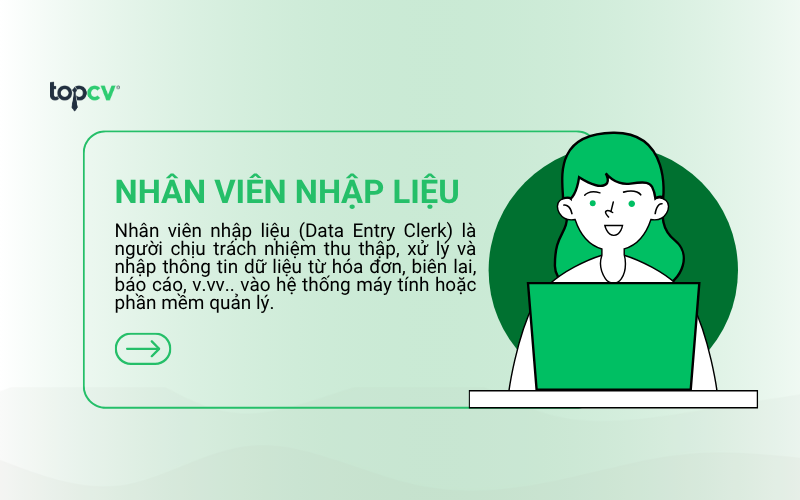 Nhân viên nhập liệu là gì?