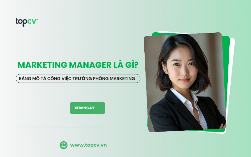 Trưởng phòng Marketing là gì? Mức lương Marketing Manager mới nhất
