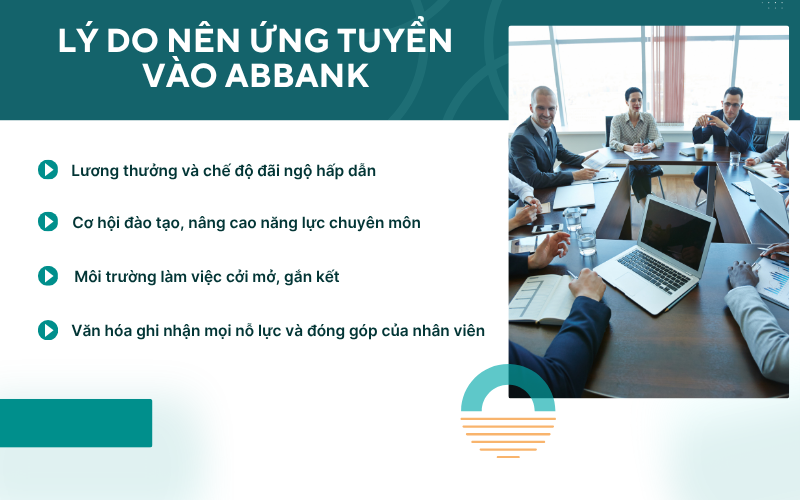 Lý do nên ứng tuyển vào ABBank