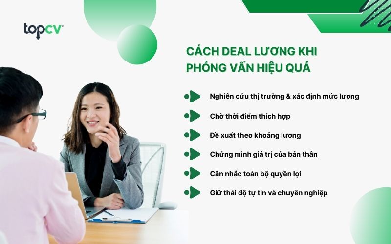 Cách deal lương khi phỏng vấn hiệu quả