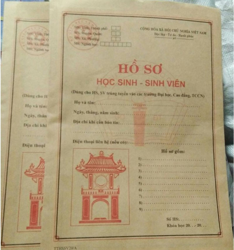 Hướng dẫn cách ghi bìa ngoài hồ sơ học sinh sinh viên đúng chuẩn
