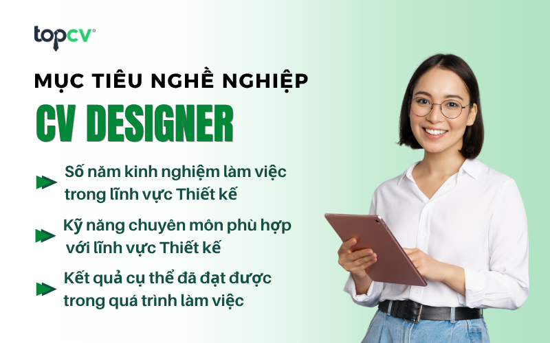 Mục tiêu nghề nghiệp trong CV Designer