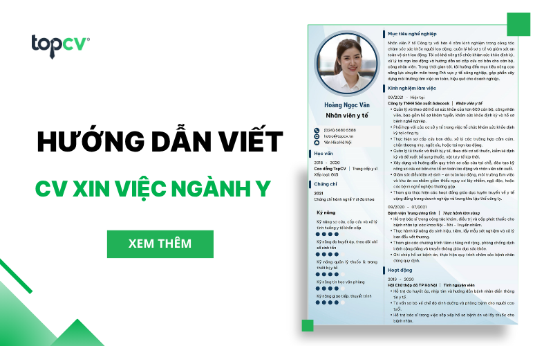 Hướng dẫn cách viết CV xin việc ngành Y tế