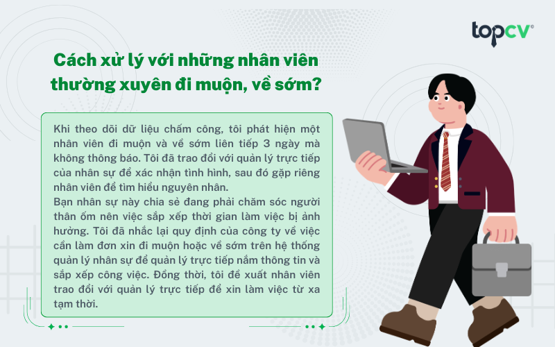 Cách xử lý với những nhân viên thường xuyên đi muộn, về sớm