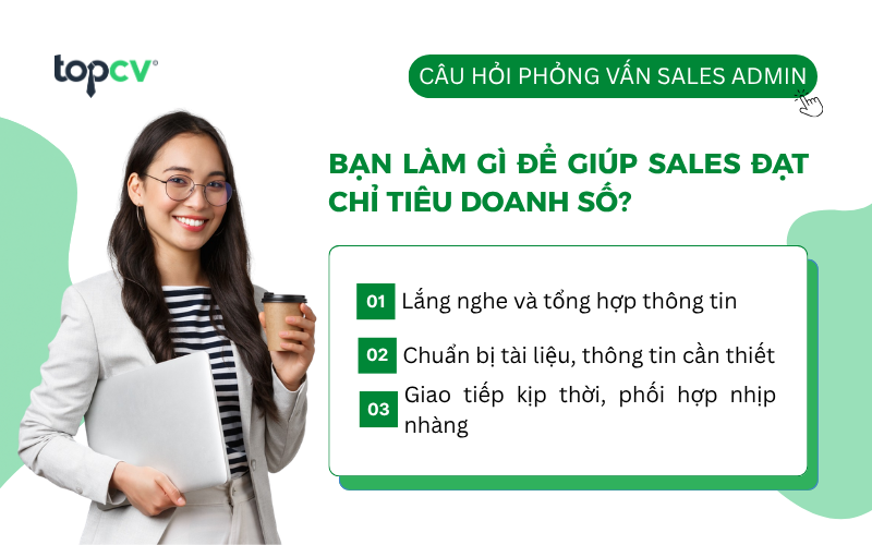Câu hỏi phỏng vấn Sales Admin về kiến thức và kỹ nẵng chuyên môn