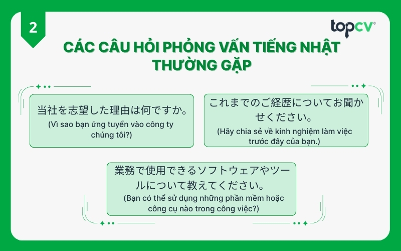 Các câu hỏi phỏng vấn tiếng Nhật mà ứng viên không nên bỏ qua