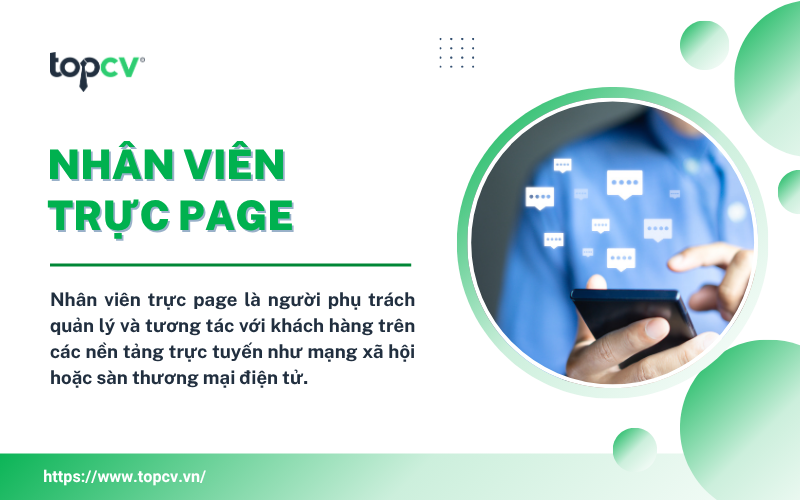 Nhân viên trực page quản lý và tương tác với khách hàng trên các nền tảng trực tuyến