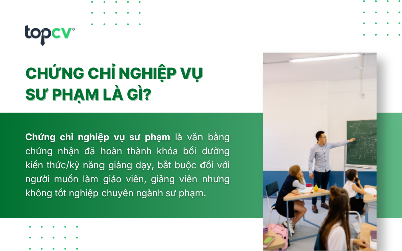 Chứng chỉ nghiệp vụ sư phạm