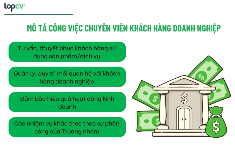 Mô tả công việc Chuyên viên khách hàng doanh nghiệp