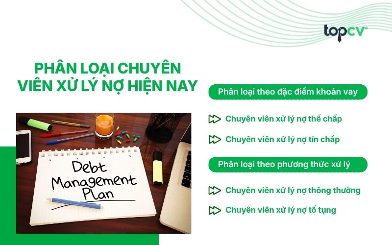Phân loại Chuyên viên xử lý nợ hiện nay