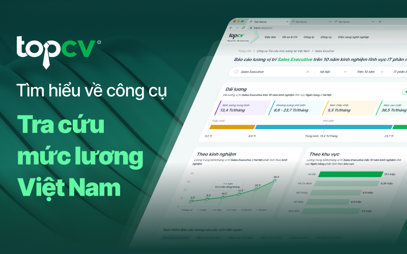 Tìm hiểu về công cụ tra cứu mức lương Việt Nam của TopCV