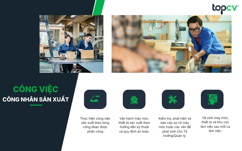 Mô tả công việc của Công nhân sản xuất