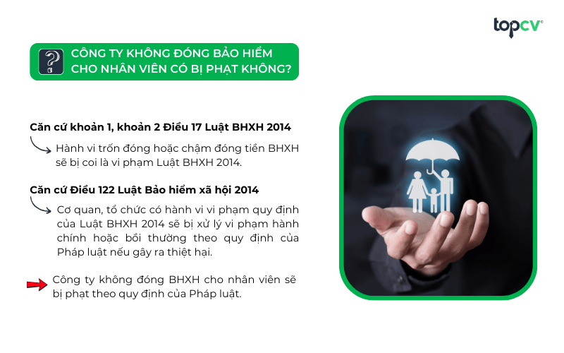 Công ty không đóng bảo hiểm cho nhân viên sẽ bị phạt theo quy định của Pháp luật