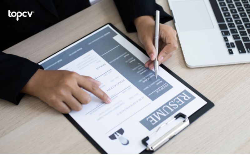 Cấu trúc cho CV Nhân viên tư vấn khóa học