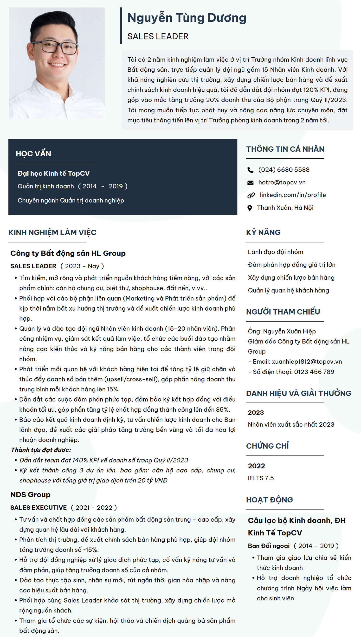 CV Sales Leader
