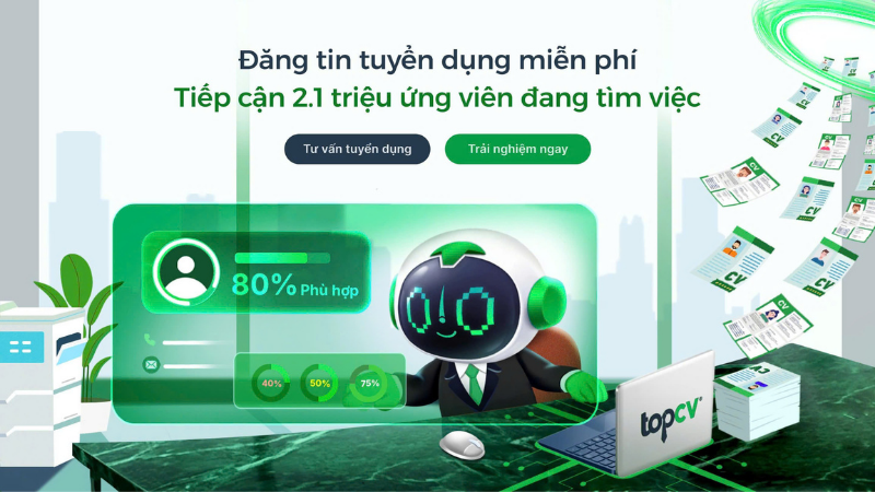 Trải nghiệm đăng tin tuyển dụng trên TopCV