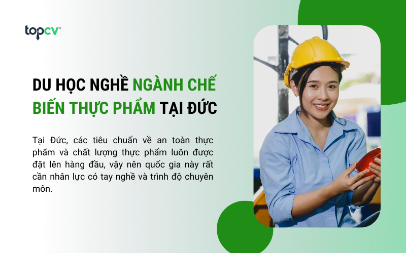 Du học nghề Ngành Chế biến thực phẩm tại Đức