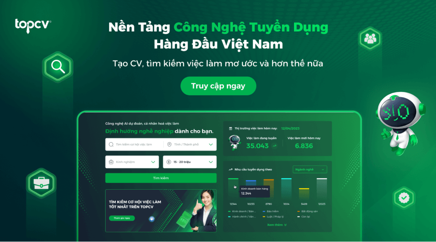 Tìm việc làm nhanh chóng trên TopCV