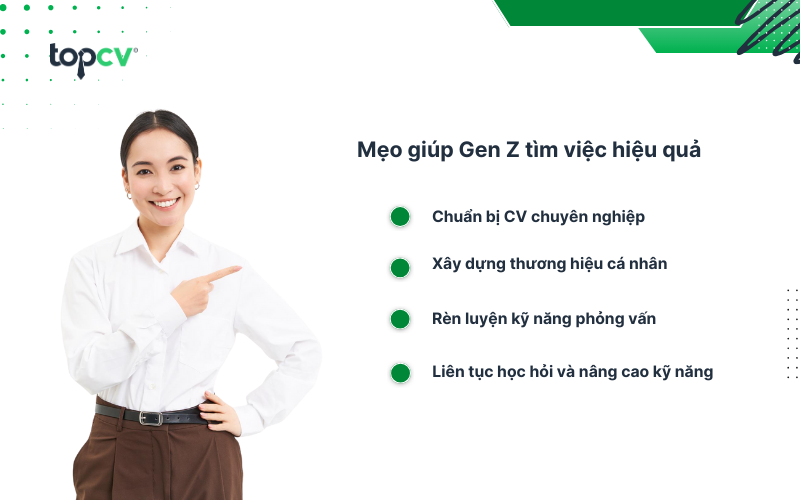 Mẹo giúp Gen Z tìm việc hiệu quả