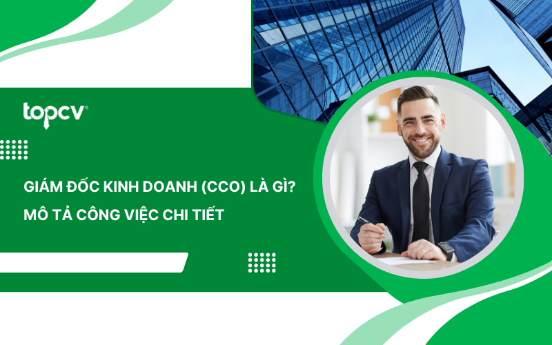 Giám đốc kinh doanh (CCO) là gì? Mô tả công việc chi tiết