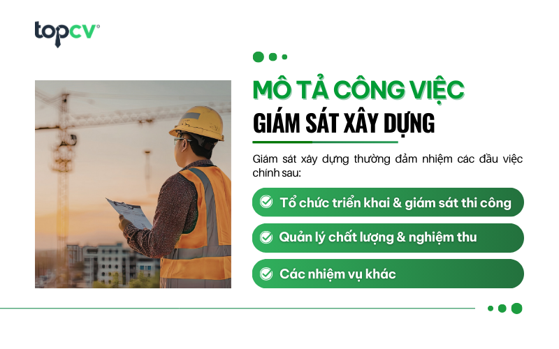 Mô tả công việc của Giám sát xây dựng