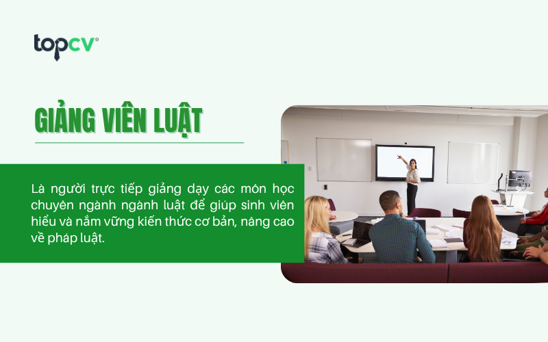 Giảng viên ngành luật