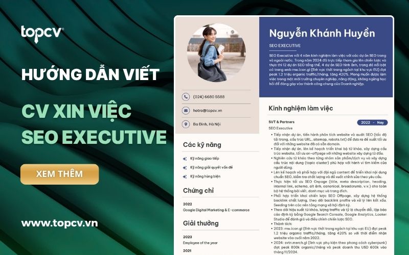 Hướng dẫn viết CV SEO chuẩn và chuyên nghiệp nhất 2025