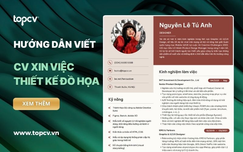 Hướng dẫn cách viết CV Thiết kế đồ họa chuyên nghiệp, ấn tượng