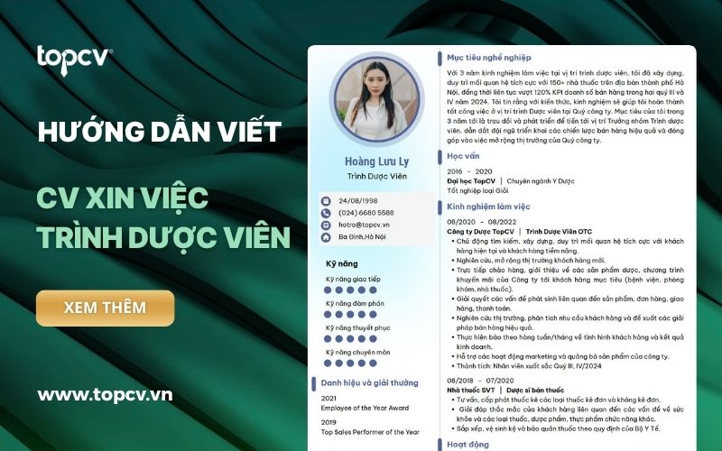 Hướng dẫn cách viết CV Trình dược viên chuyên nghiệp