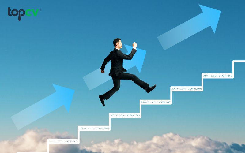 Việc thăng tiến ra sao phụ thuộc vào mục tiêu của cá nhân và cấu trúc riêng của doanh nghiệp