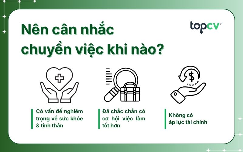 Khi nào nên cân nhắc chuyển việc cuối năm