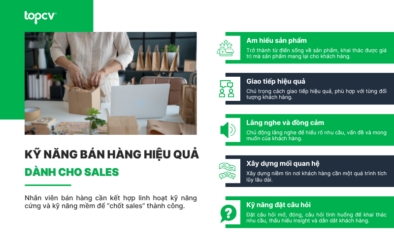 Kỹ năng bán hàng dành cho Sales
