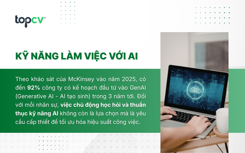Kỹ năng làm việc với AI (AI proficiency)
