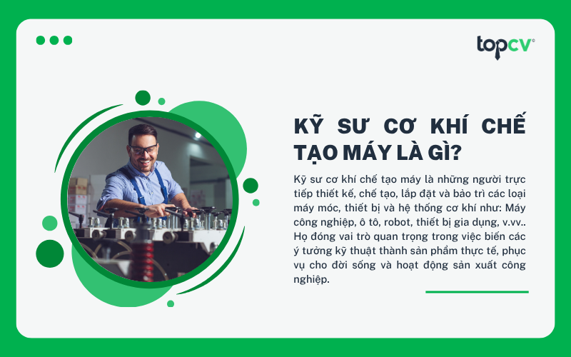 Kỹ sư cơ khí chế tạo máy là gì?