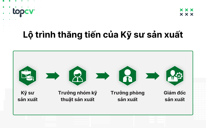 Lộ trình nghề nghiệp của Kỹ sư sản xuất