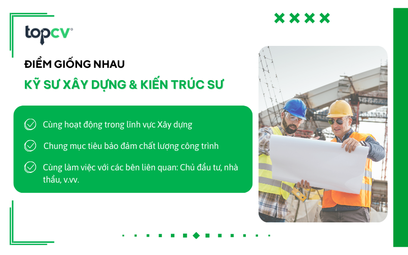 ky su xay dung va kien truc su khac nhau