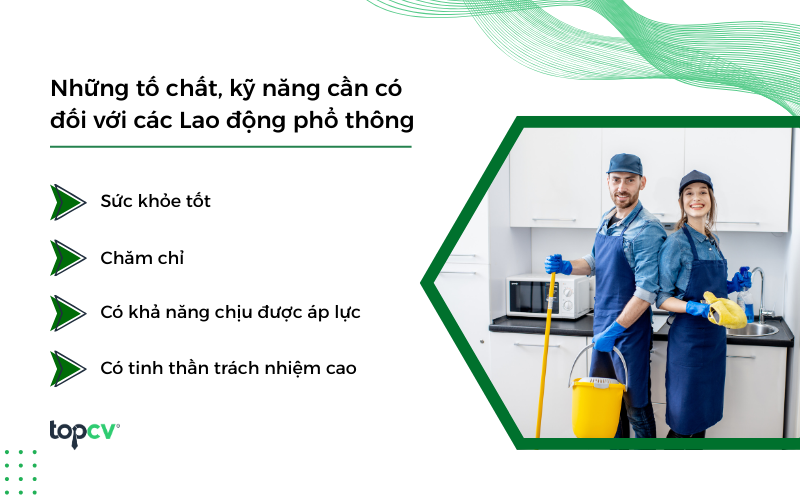 Những tố chất, kỹ năng cần có đối với các Lao động phổ thông