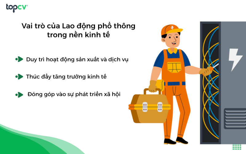 Vai trò của Lao động phổ thông trong nền kinh tế