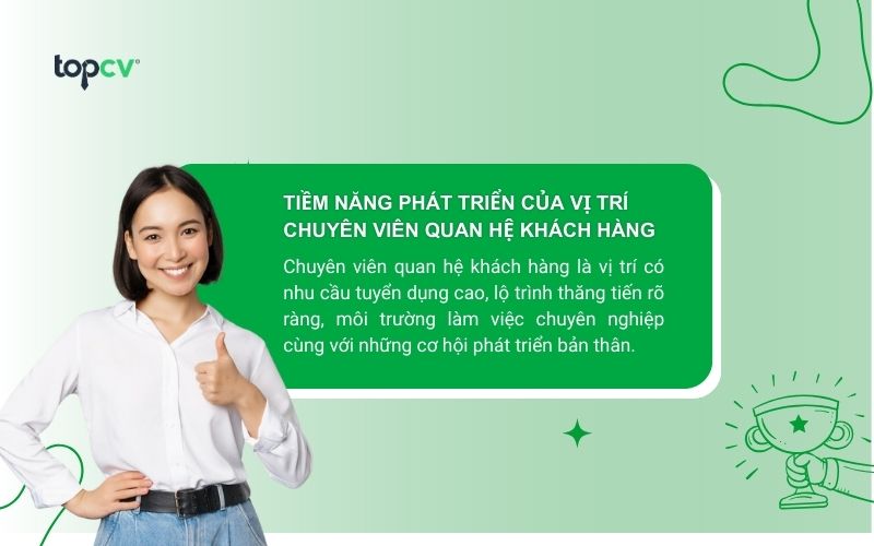 chuyen vien quan he khach hang lo trinh thang tien