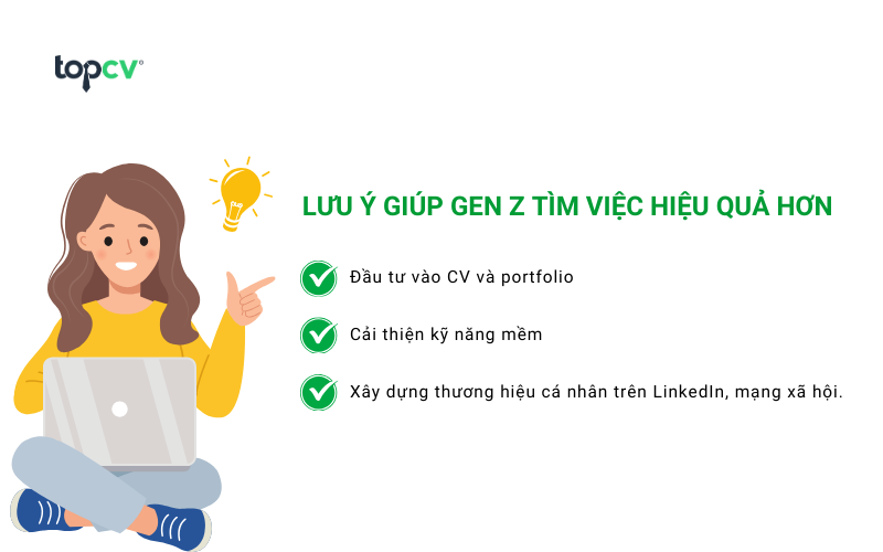 Lưu ý giúp Gen Z tìm việc hiệu quả hơn