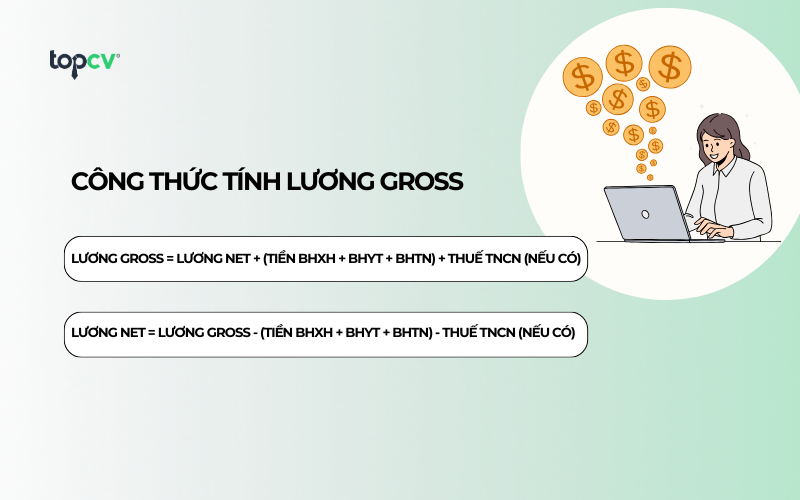 Công thức tính lương Gross