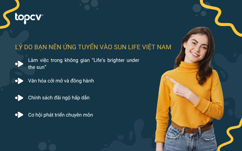 Lý do nên ứng tuyển vào Sun Life Việt Nam