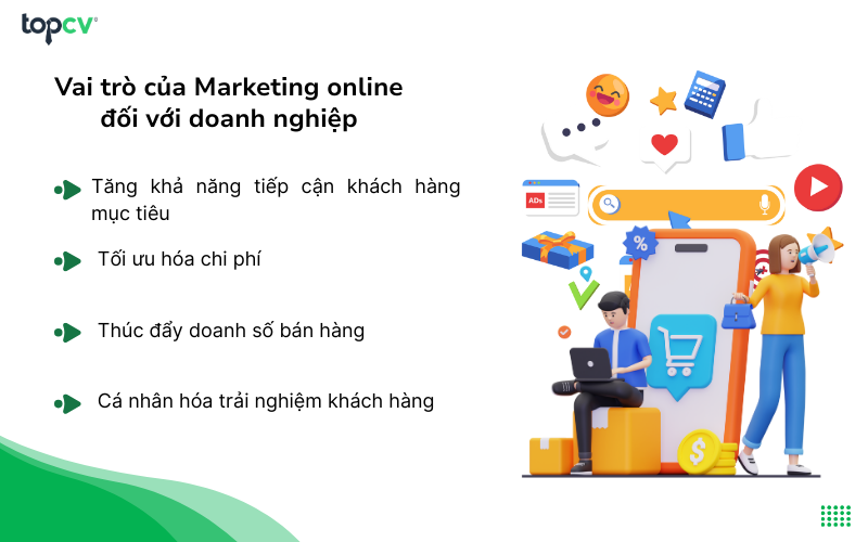 Vai trò của Marketing online đối với doanh nghiệp