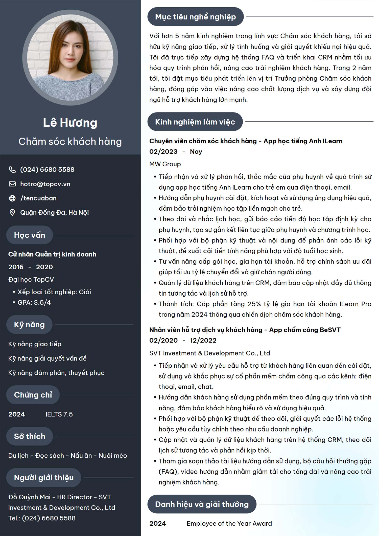 trinh bay cv online mien phi