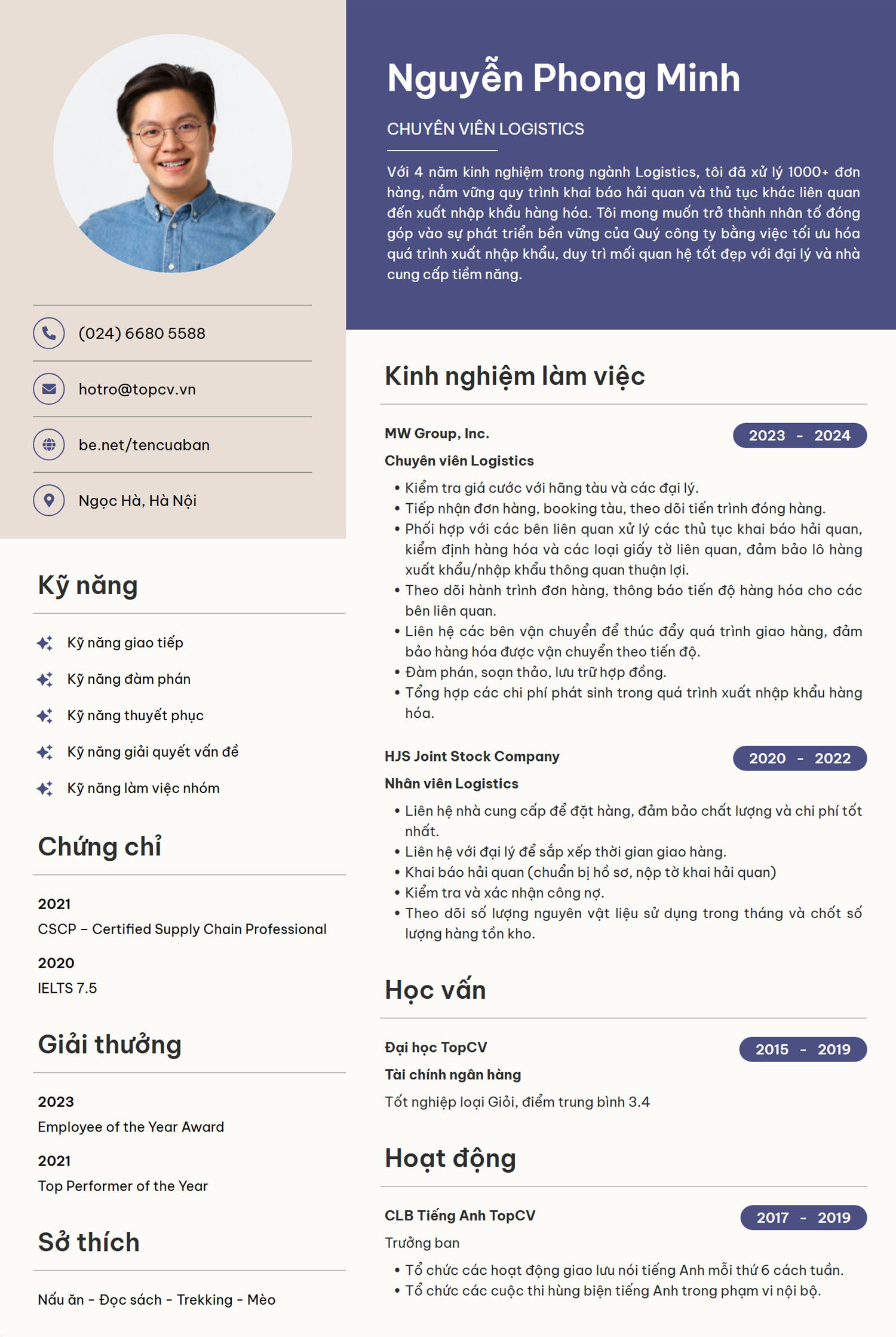cach viet kinh nghiem lam viec trong cv xin viec