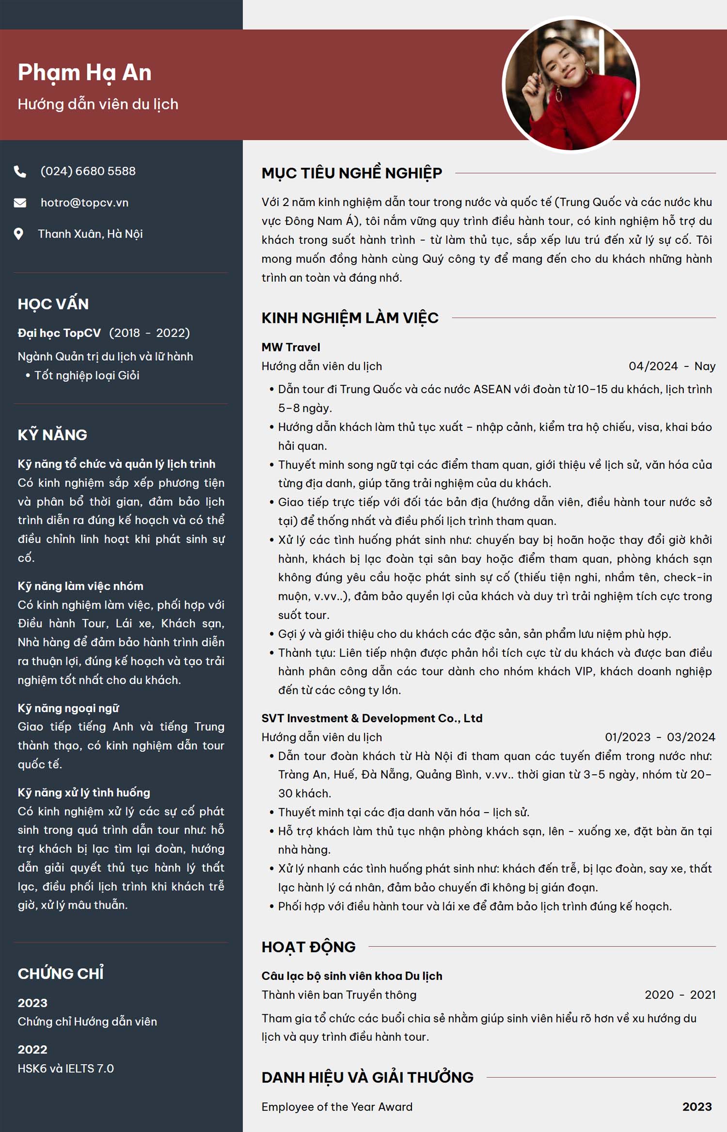 mau cv huong dan vien du lich